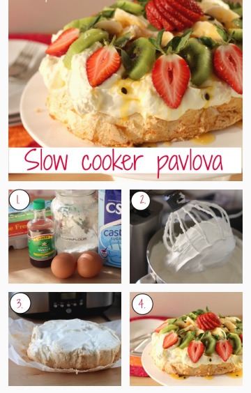 Slow cooker pavlova