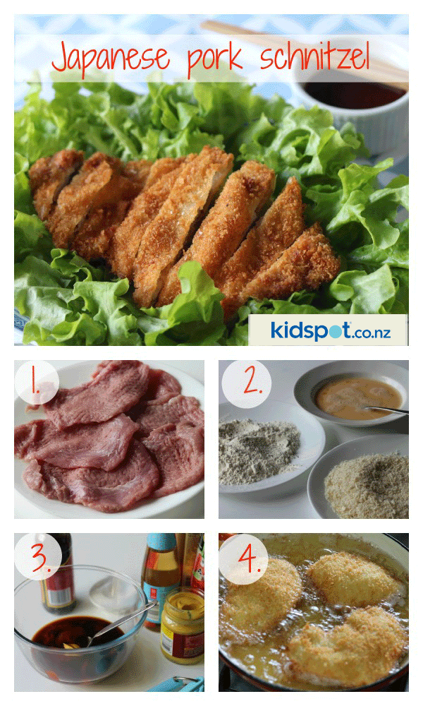 Japanese pork schnitzels