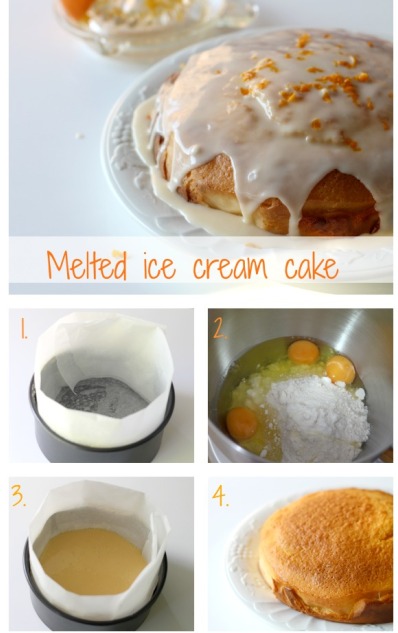 Melted ice cream cake