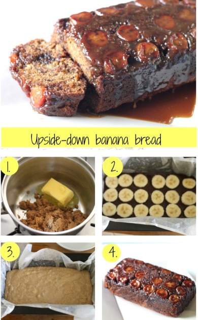 Upside down banana bread