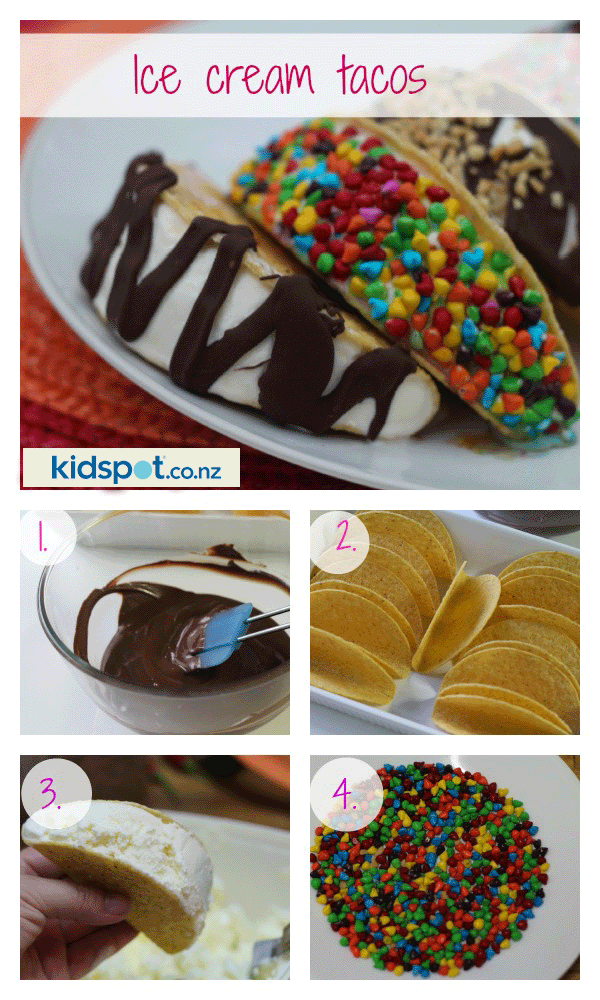 Ice cream tacos