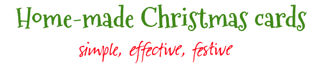 Easy handmade Christmas cards