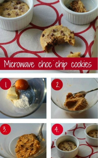 Microwave chco chip cookies