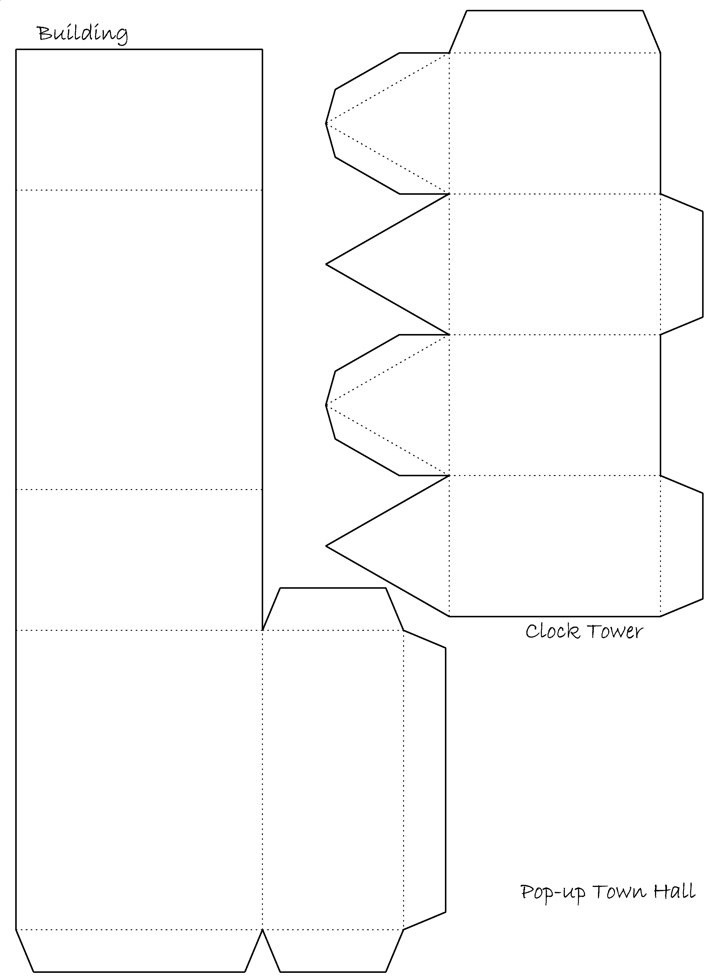 Template Free Printable Model Buildings