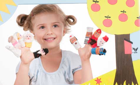 Easy finger puppets